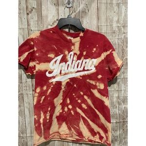 Indiana bleach dye t shirt
